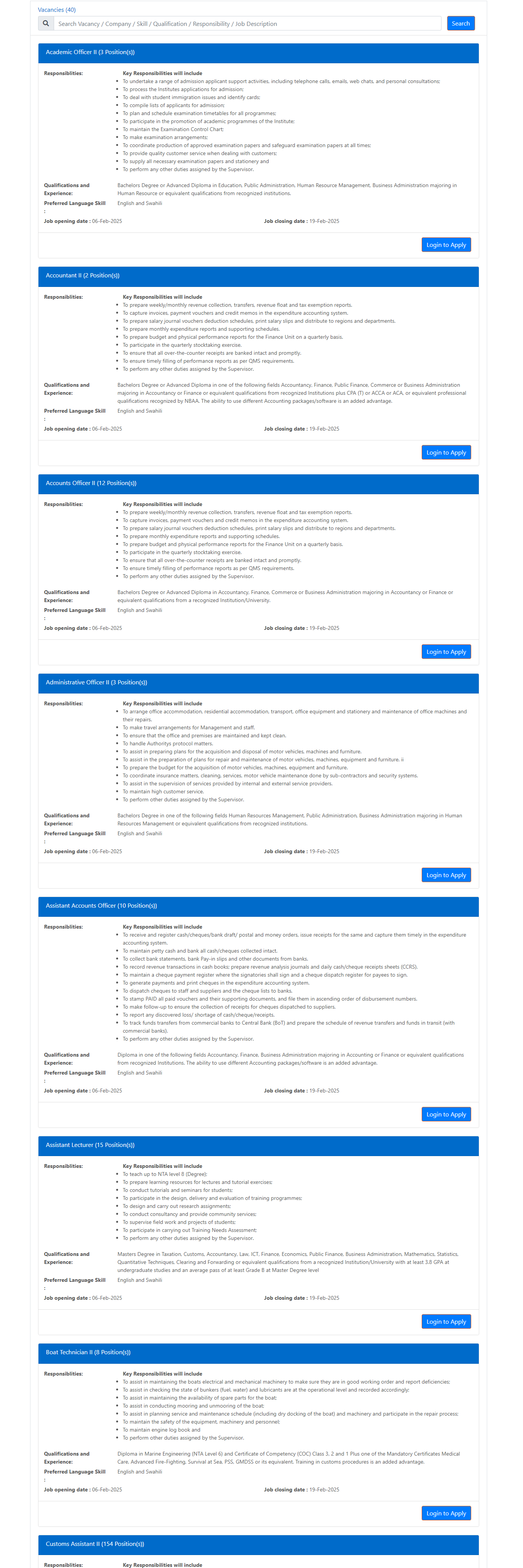 Career Opportunities: 500+ Vacancies at TRA, Tanzania – Apply Now (February 2025)