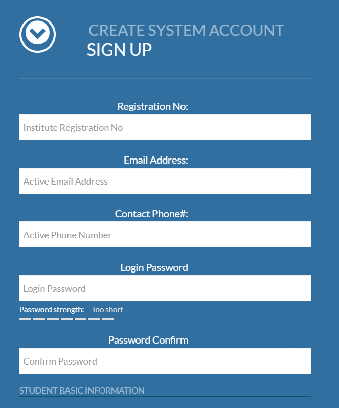 osim login kiut help for account creation and recovery